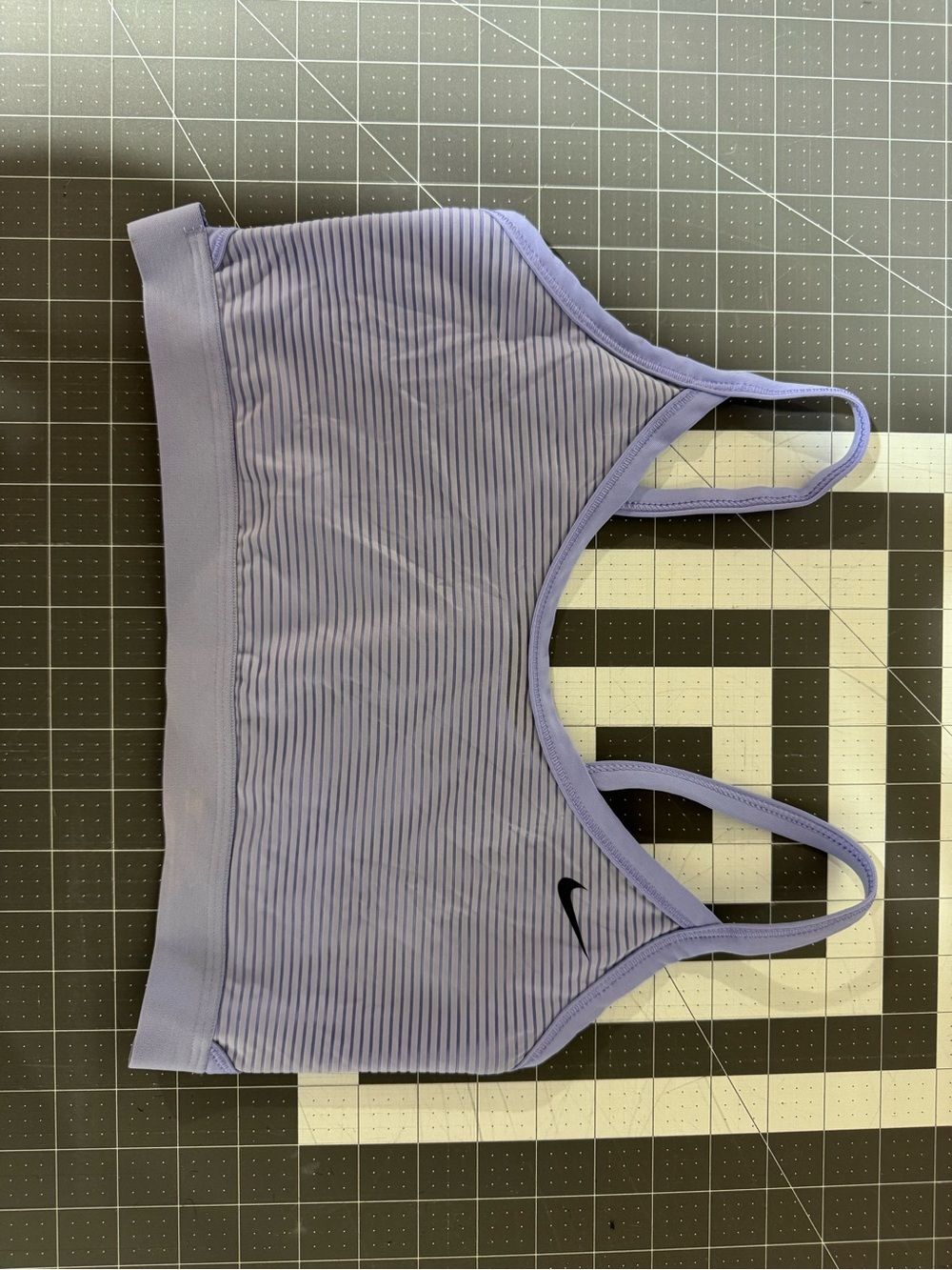 Nike Women's Lavender Striped Sports Bra